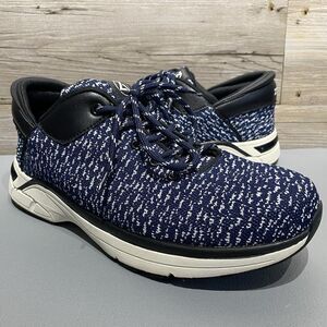 Zeba Shoes Hands Free Athletic Walking Shoes Midnight Blue Knit Men’s 11.5